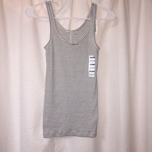 Old Navy black and white striped tank